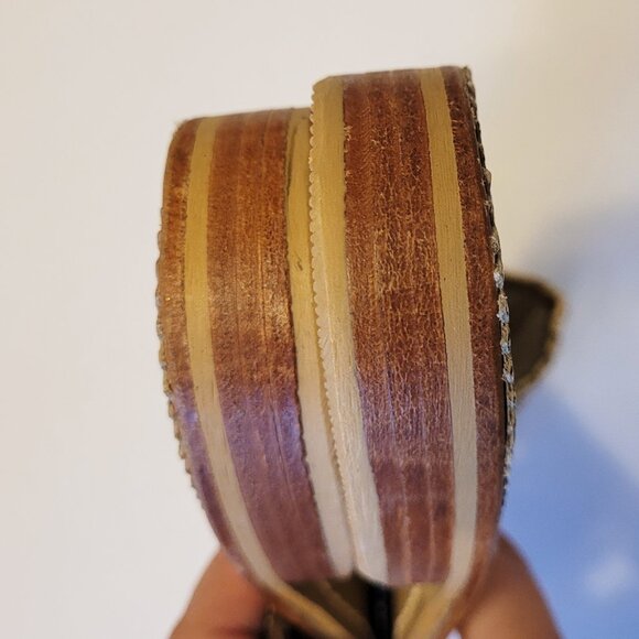 Jack Rogers NEW Holiday Tartan Plaid Metallic Whipstich Thong Sandals - Picture 7 of 8